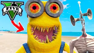 SIREN HEAD CRIOU o MINION MONSTRO no GTA 5 ! ( GTA V Mods )