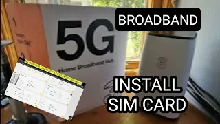 5G Router (Broadband) , Install SIM Card (3 Network)