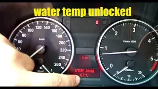 Bmw E90 hidden menu (unlocking water temp and voltage gauge)