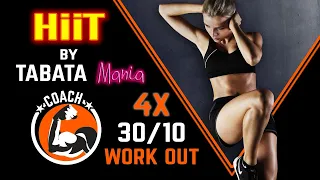 TABATA 30/10 - Special 4X with 1 min REST - By TABATAMANIA