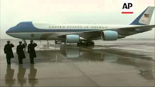 President Barack Obama and First Lady Michelle Obama have taken off for South Africa to attend a nat