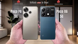 Poco F6 vs Poco X6 5G  Full comparison ⚡Which one is Best