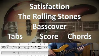 The Rolling Stones Satisfaction (I can't get no) Bass Cover Tabs Score Chords Transcription