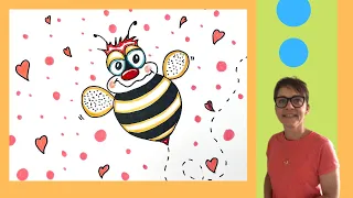 How to Draw a cute BumbleBee!