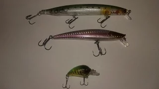 Воблеры из Китая. Копия TsuYoki Gera 130SP;  STRIKE PRO Arc Minnow 105F и крэнк