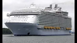 HARMONY OF THE SEAS | awesome spectacular maiden call in Rotterdam | 4K-Quality-Video