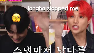 when jongho slapped wooyoung..