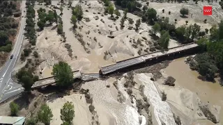 Impresionantes imágenes aéreas de la zona devastada por la #Dana en #madrid