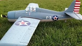 Parkzone F4F Wildcat WWII Warbird RC Plane BNF with Sony Handycam