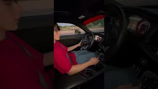 16 year old learning to drive manual in a Hellcat #cars #mopar #fastcars #hellcat #