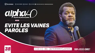 Evite les vaines paroles. Pasteur MARCELLO TUNASI [Alpha 40] culte du 24 février 2021