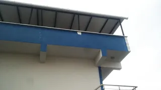 Exterior view of sandwich panel roof