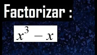 Factorizar x^3-x