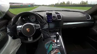 Moscow Raceway (GP5) - Porsche Cayman 981 S helmet onboard - 1:45.77, light rain