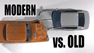 Old car VS Modern car CRASH TEST | The evolution of CAR SAFETY.
