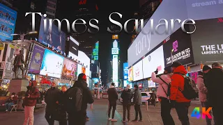 (4K) Walk Times Square NEW YORK City 2022 USA 4k video Travel vlog