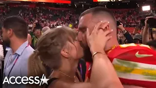 Taylor Swift KISSES Travis Kelce After Super Bowl Win