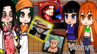 🍑ONE PIECE GIRLS+MAKINO AND HANCOCK REACT TO ONE PIECE BOYS•|| [PART 1]🙀•||GACHA REACTION||