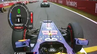 F1 2013 Onboard | Mark Webber Start Back Action Chaos Korea