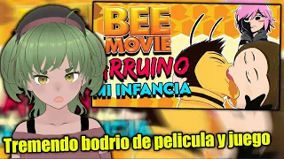 La lagartija reacciona a "Bee movie ARRUINO mi VIDA y su JUEGO TAMBIEN"