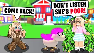 Poor Girl's *MEGA NEON LAMB* Left For Her RICH SISTER! (Roblox Adopt Me)