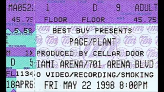Page and Plant - Miami Arena - Master Tapes AUDIO 5/22/98