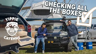 Complete Overland Buildout in our 957 Porsche Cayenne -  Ep7 / FINALE #YippieCayenne