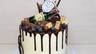Шоколадные подтеки на торт. Drip cake tutorial
