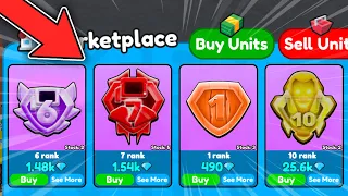 😶WHAT?!😋 I BOUGHT 10 RANK OF ENDLESS MOD ON MARKET FOR 💎GEMS💎!🤯 Roblox Toilet Tower Defense