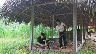 Continue to build pig house, farm building | Thanh Hien's Building Life, Ep3