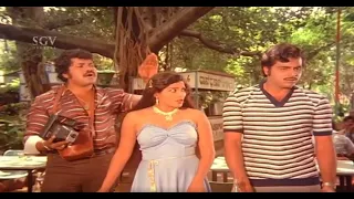 Tiger Prabhakar Tells Truth About Ambarish To Jayamala | Khadima Kallaru Kannada Movie Comedy Scene