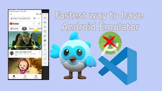 Android emulator without Android Studio on window - Easy setup, one file download