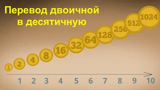 Перевод из двоичной в десятичную систему счисления