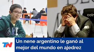 El Messi del ajedrez: el argentino de 10 años Faustino Oro le ganó una partida al mejor del mundo