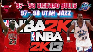 NBA 2K13 Wii U Gameplay - ‘97-‘98 Chicago Bulls @ ‘97-‘98 Utah Jazz (Full-Length Game)