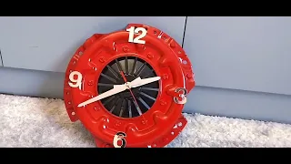 How to make clock from old car parts