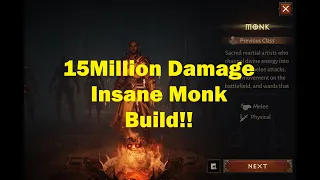 15 Million Damage Monk Damage!!