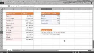 excel-221 - Sumowanie warunkowe z przeliczaniem - SUMA.JEŻELI, SUMA.ILOCZYNÓW