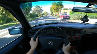 Mercedes-Benz 190D 2.5 W201 (1991) - POV Drive (GoPro 9 Black 4K Driving Experience)