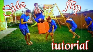 😱Как научиться делать боковое сальто (side flip) за одну тренировку !!!