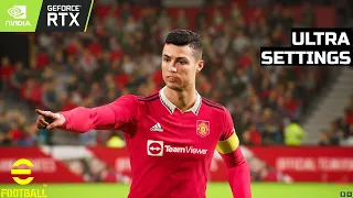 eFootball 2022 Ultra Settings Gameplay Nvidia RTX 3060 Ti