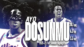 Ayo Dosunmu Illinois 2020-21 Season Highlights | 20.1 PPG 6.3 RPG 5.3 APG, Bob Cousy Award! #Bulls