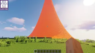 SUPER VOLCANO ERUPTION MINECRAFT