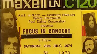 Focus - Answers? Questions! Questions? Answers! (Live in Australia 20th July 1974)