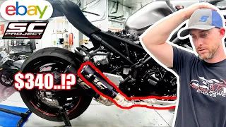 Testing a FAKE SC-Project FULL exhaust on 2023 Kawasaki Z900
