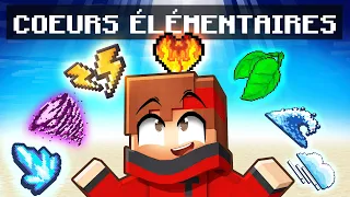 J'ai triché avec des COEURS ÉLÉMENTAIRES sur Minecraft !