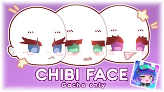 [ ✨ ] How to make Chibi faces in Gacha II (NO EDITING PROGRAM 😱) II