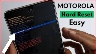 How To Hard Reset Motorola Android Phone 2023-  Easy Method