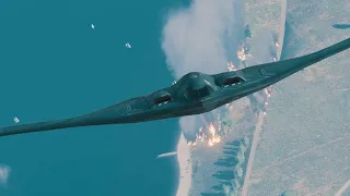 B-2 bombers dropped 1,600 bombs on North Korea.