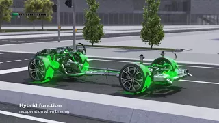 Audi A7 Animation mild hybrid system